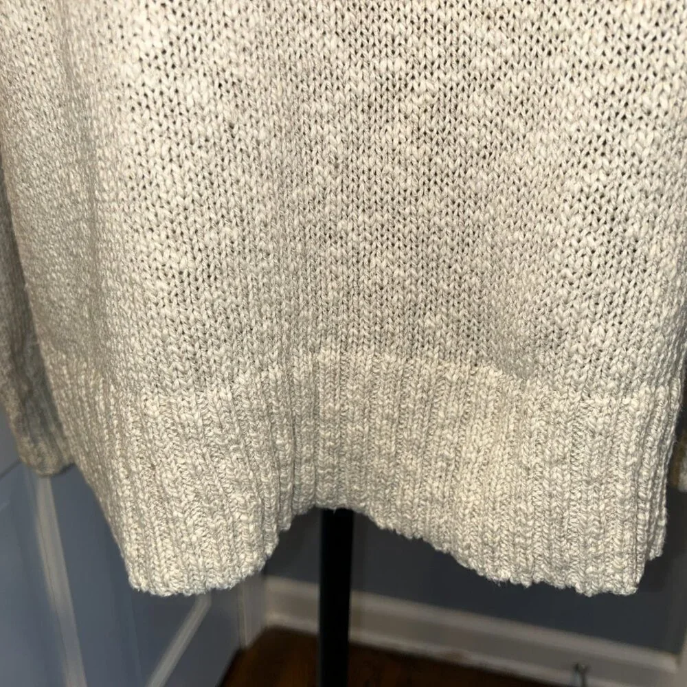 Jenni Kanye Cotton Linen Oversized Crew Neck, Oatmeal, Size Medium, Ladies - Picture 6 of 8